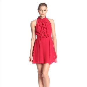 New BCBG Women’s Red Ruffle Dress, size 6